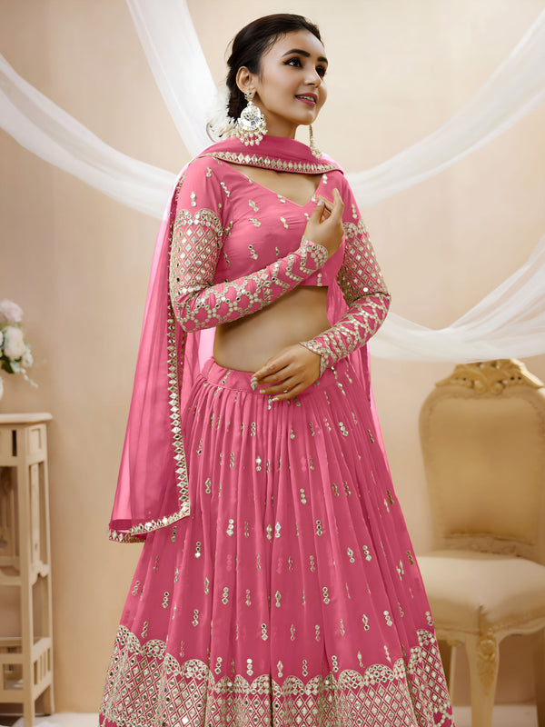 Pink Lehenga Choli Set