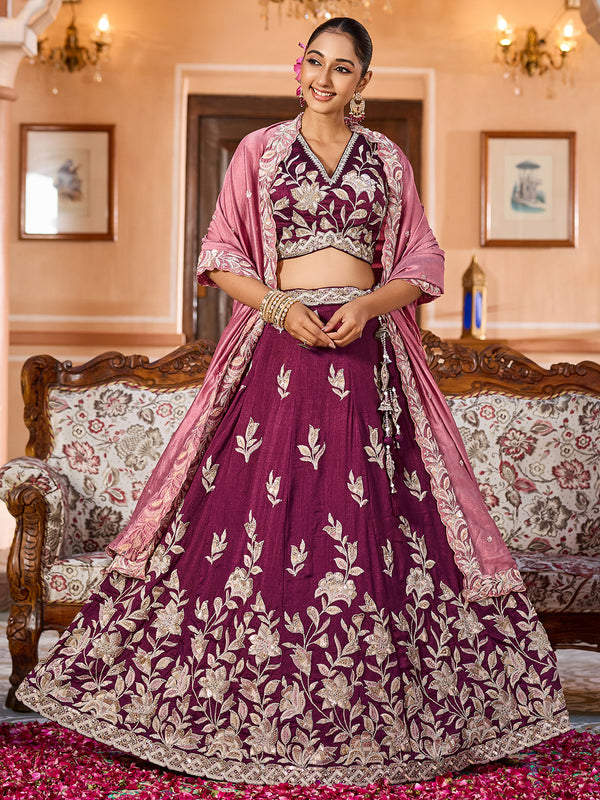 Bridal Silk Lehenga Choli – Indian Wedding Wear