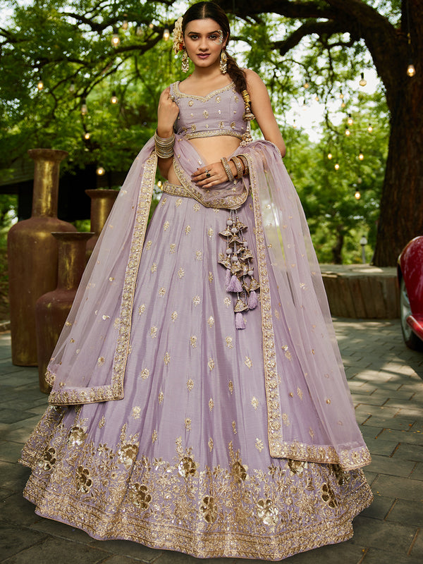 Heavy Embroidery Lehenga Choli for Wedding