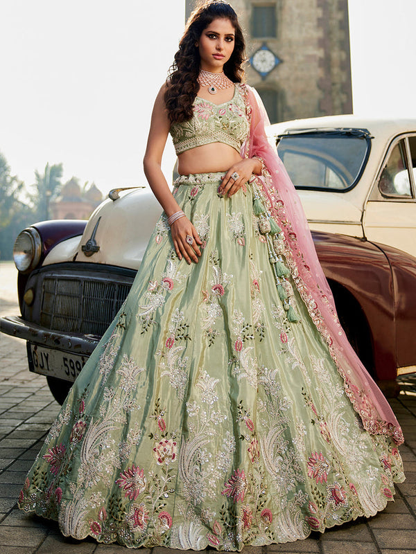 Limegreen Traditional Lehenga Choli