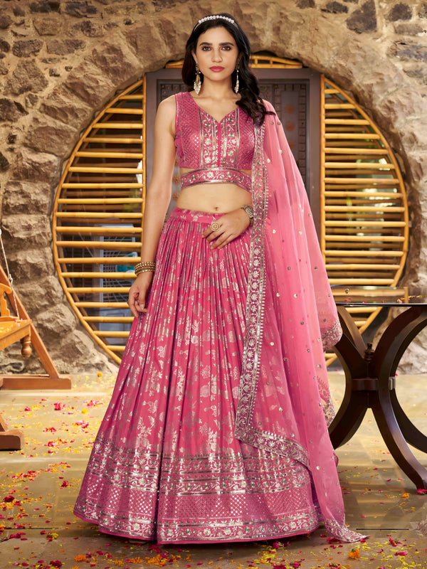 Designer Dola Silk Jacquard Lehenga Choli