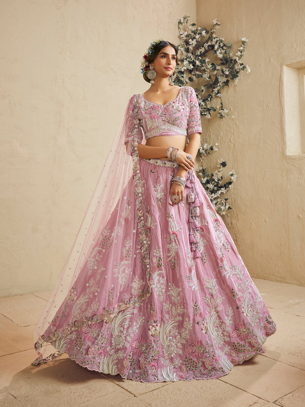 Affordable Pink Indian Wedding Lehenga Choli