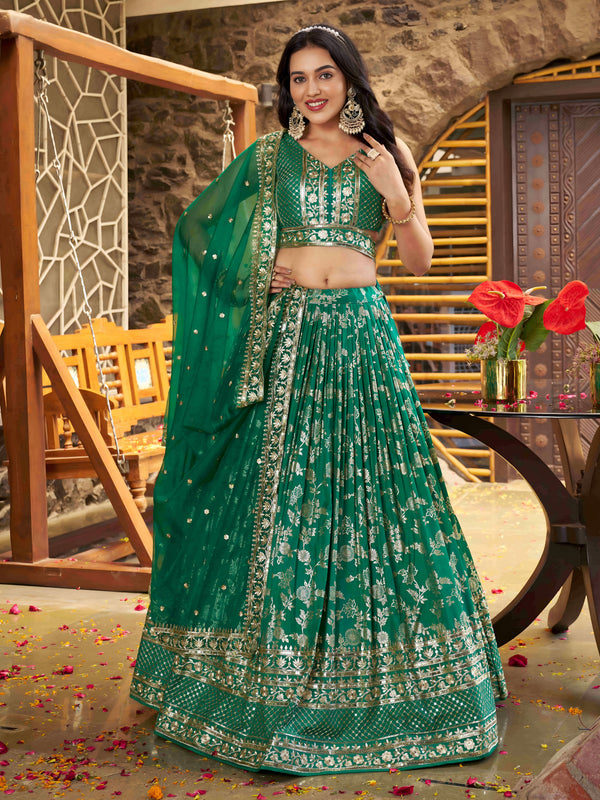 Premium Dola Silk Jacquard Bridal Lehenga Choli