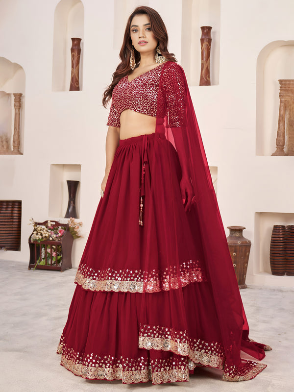 Heavy Sequin Designer Lehenga Choli