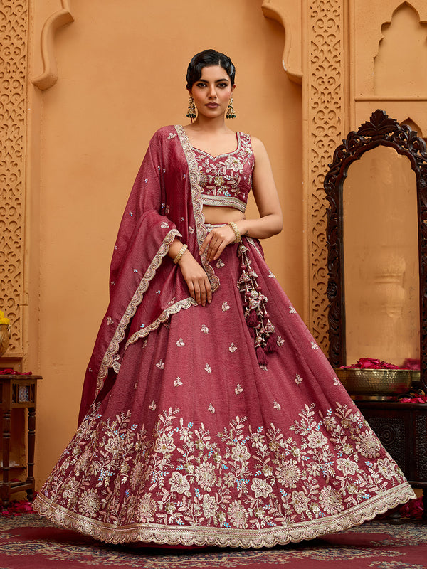 Designer Tissue Lehenga Choli for Women