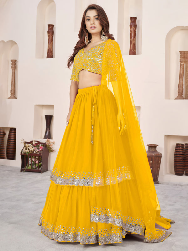 Sequin Embellished Bridal Lehenga Choli
