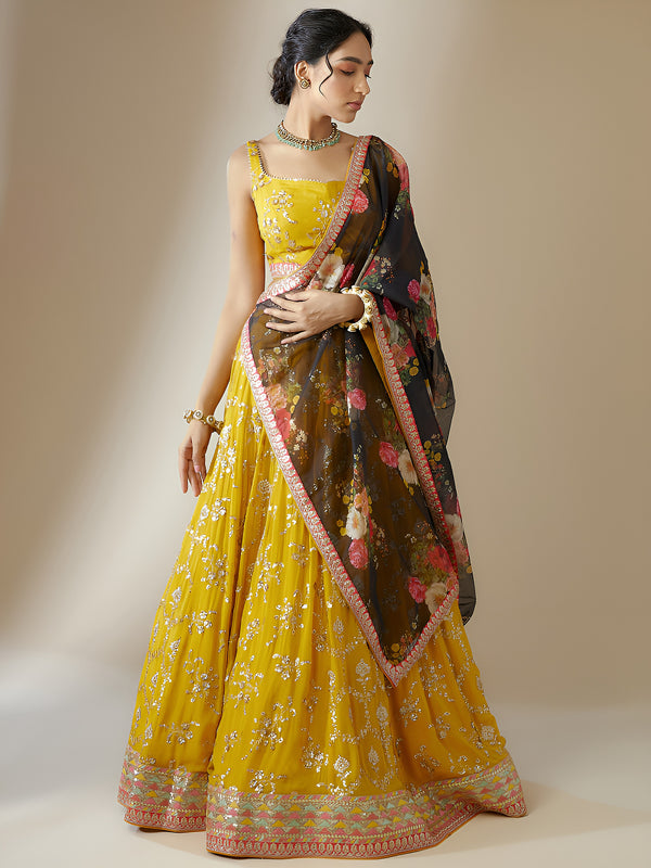 Yellow Festive Lehenga Choli