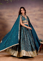 Teal Blue Lehenga Choli – Custom Fit Indian Wedding Wear