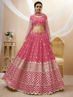 Pink Lehenga Choli Set – Embroidered Indian Wedding Outfit – Made to Measure