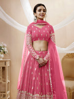 Pink Lehenga Choli Set – Embroidered Indian Wedding Outfit – Made to Measure