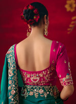 Emerald Green Designer Saree