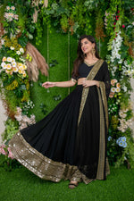 Ethnic Party Wear Black Lehenga Choli