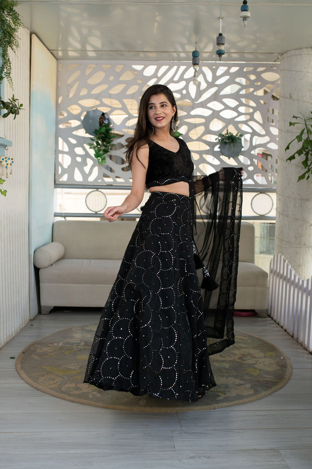 Indian Black Lehenga Choli – Ethnic Festive Wear