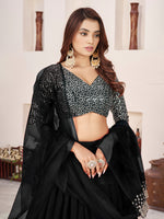 Georgette Ruffle Lehenga Choli for Women