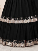 Georgette Ruffle Lehenga Choli for Women