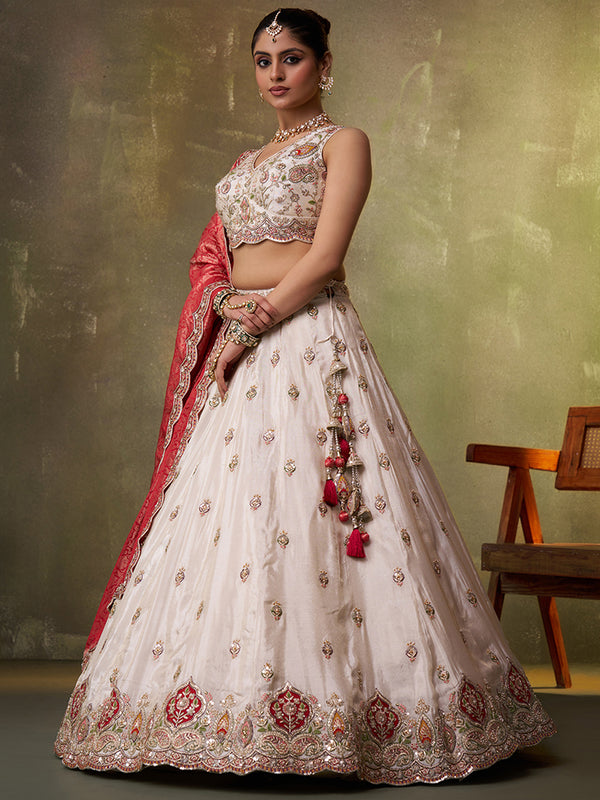 Bridal Tissue Lehenga Choli for Wedding & Reception