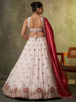 indian bridal tissue lehenga for wedding ceremony