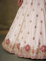 pink luxury tissue lehenga choli for indian bride
