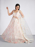 cream designer ethnic wear lehenga choli for women