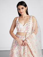 cream designer ethnic wear lehenga choli for women