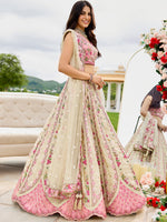 semi stitched tissue silk lehenga with blouse