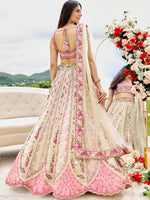 semi stitched tissue silk lehenga with blouse