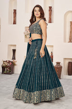 Traditional Sequins Work Georgette Lehenga Choli