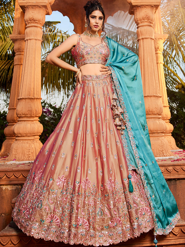 Georgette Party Wear Lehenga Choli for Wedding
