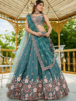 indian satin lehenga choli for wedding and reception