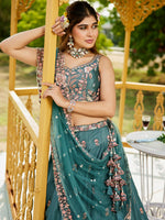 premium satin party wear lehenga with dupatta