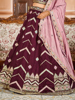 heavy embroidered silk lehenga choli for women