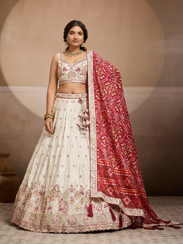 Designer Tissue Silk Lehenga Choli