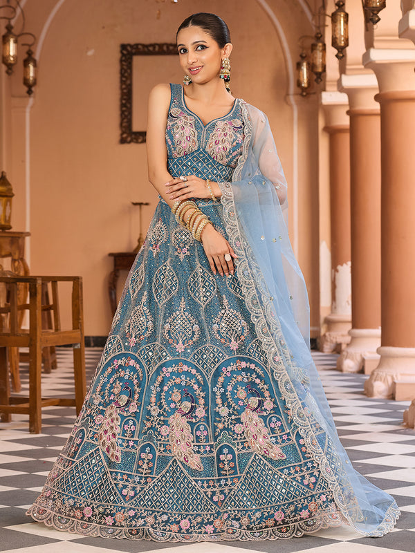 Designer wedding lehenga choli for bridal with heavy embroidery