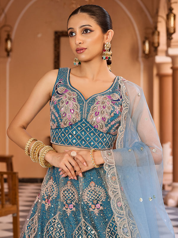 Designer wedding lehenga choli for bridal with heavy embroidery