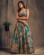 women's lightweight organza designer lehenga