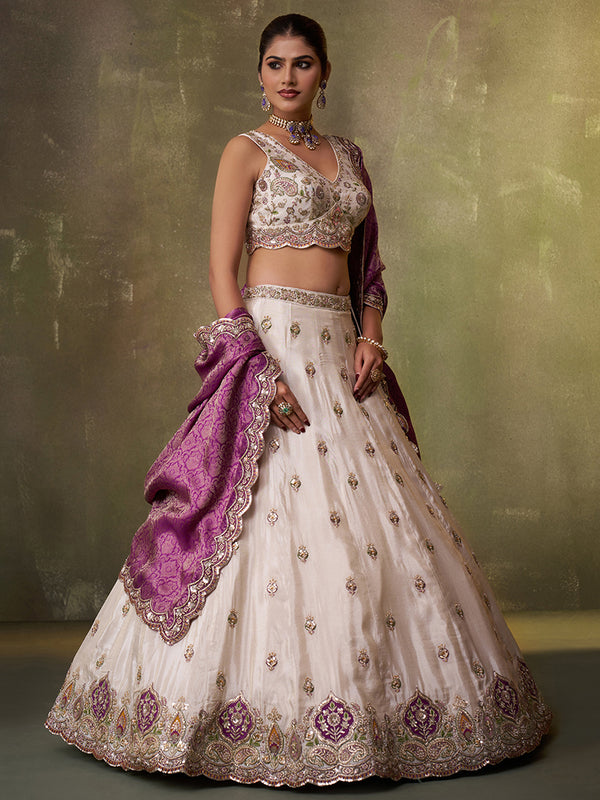 Elegant Tissue Lehenga Choli for Women