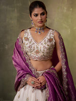 elegant tissue lehenga for bridal and reception wear