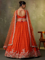 Sunset Orange Lehenga Choli