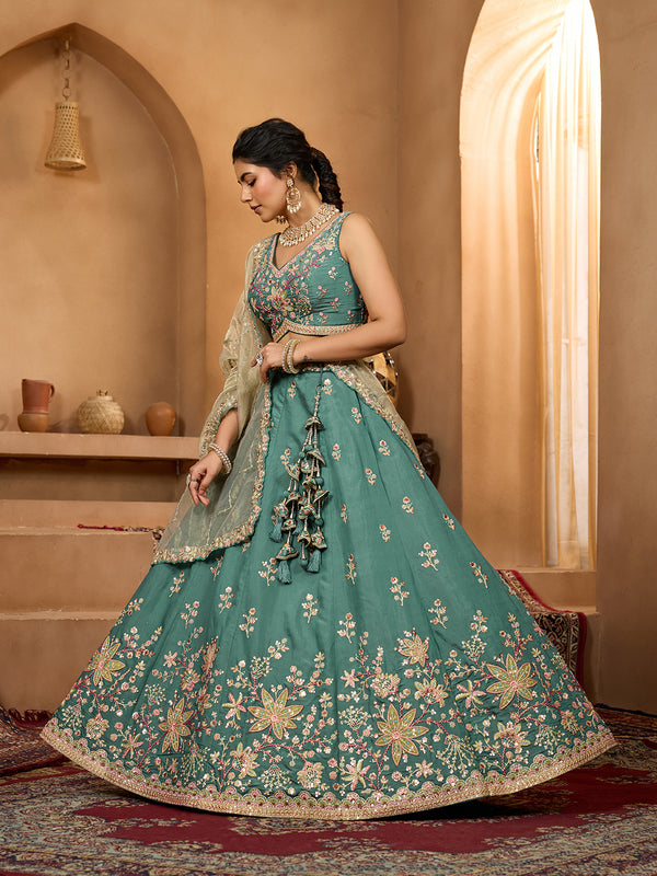 Georgette Bridal Lehenga Choli with Dupatta