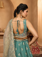 green designer lehenga choli for festive occasions