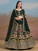 Heavy Embroidered Georgette Lehenga Choli for Bridal