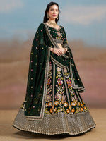 Heavy Embroidered Georgette Lehenga Choli for Bridal