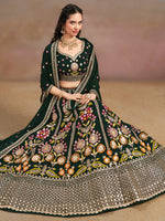 Heavy Embroidered Georgette Lehenga Choli for Bridal