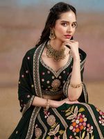 Heavy Embroidered Georgette Lehenga Choli for Bridal