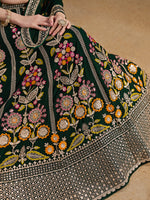 Heavy Embroidered Georgette Lehenga Choli for Bridal