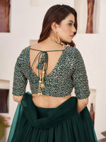 Indian Designer Georgette Sequin Lehenga Choli
