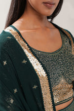 Indian Georgette Lehenga Choli with Embroidery