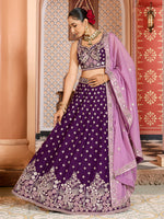 traditional tissue silk indian wedding lehenga