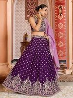 heavy embroidered tissue silk lehenga choli