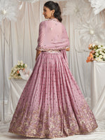 premium lavender georgette lehenga set
